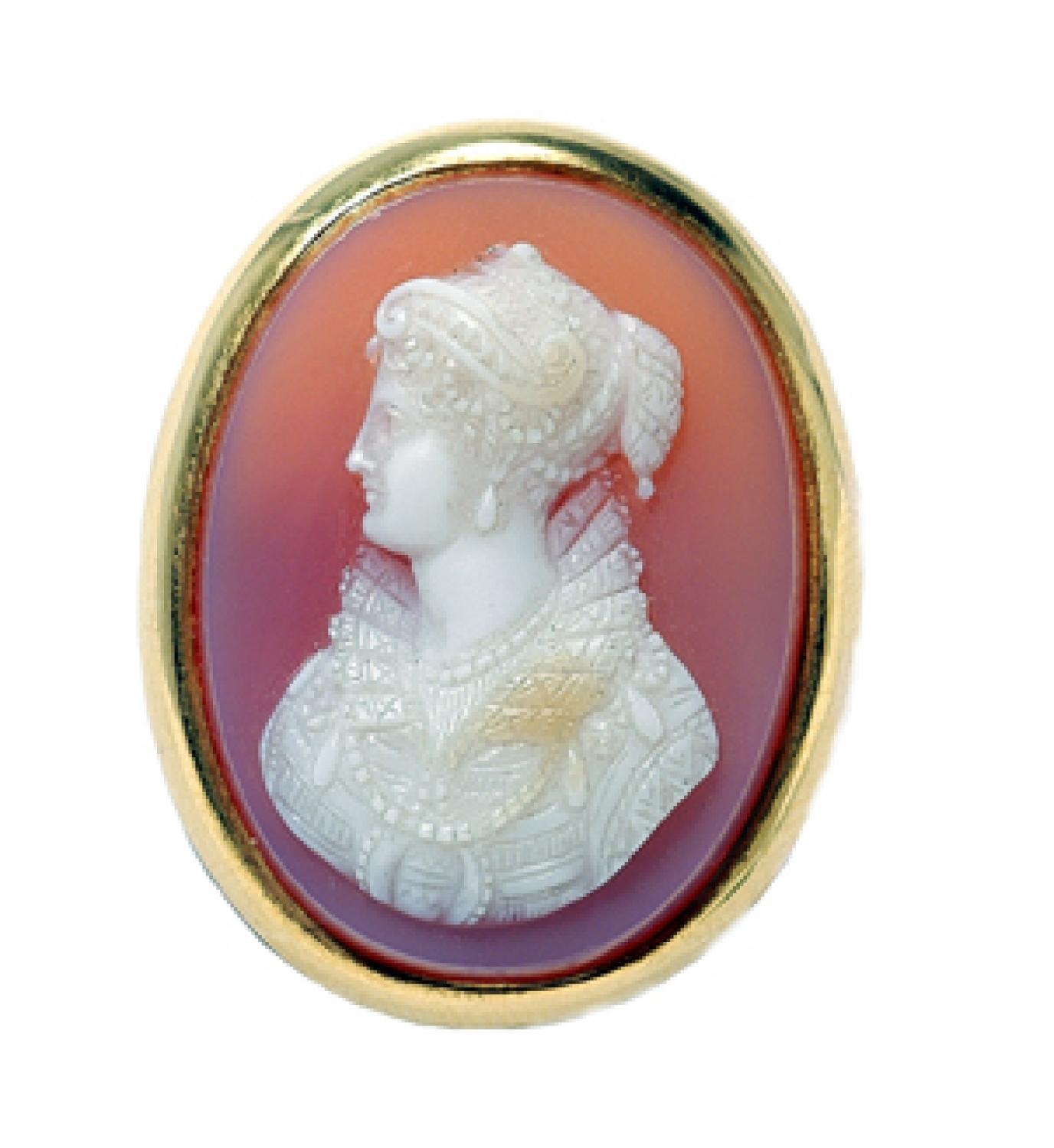 Agate Cameo Brooch