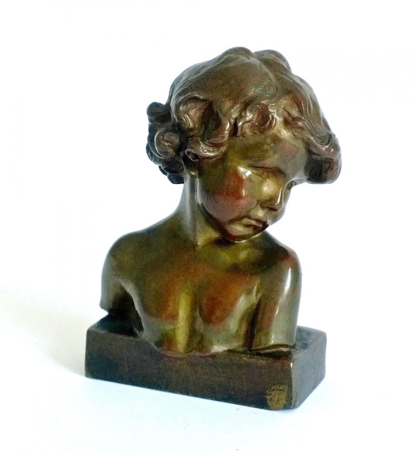 Bronze bust by Jean-Marie Camus