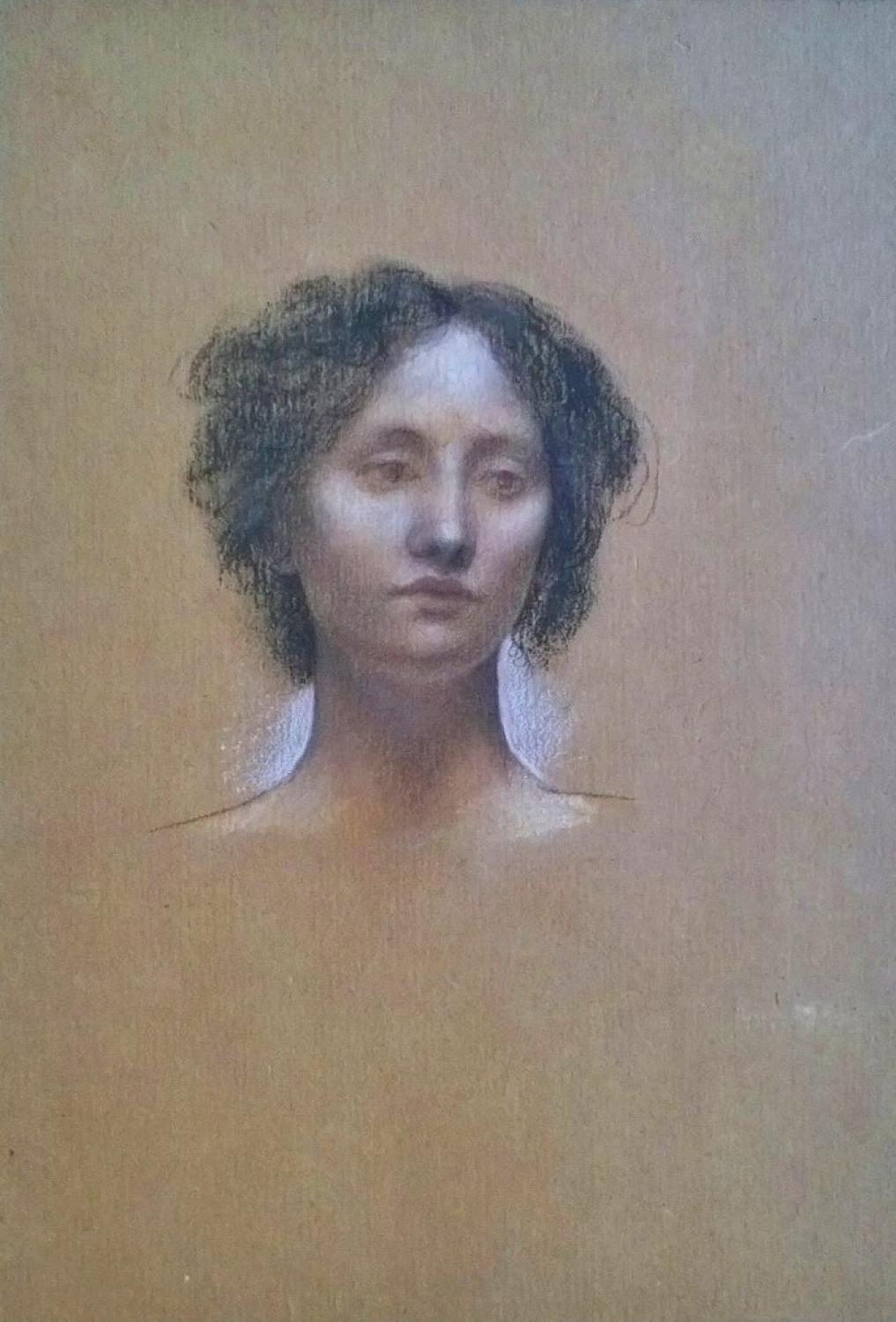 Evelyn de Morgan (1855-1919) 'Head of a Girl'
