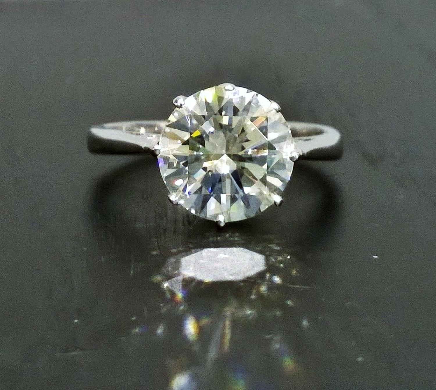 3.20 carat diamond ring
