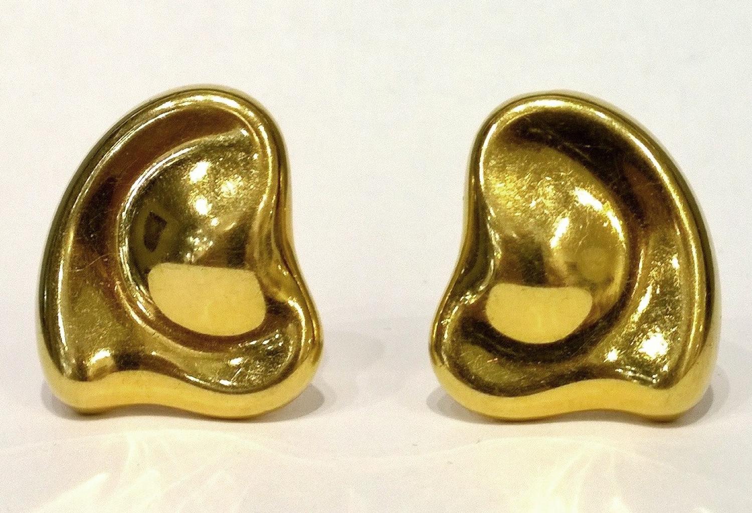 18 ct gold Tiffany & Co earrings