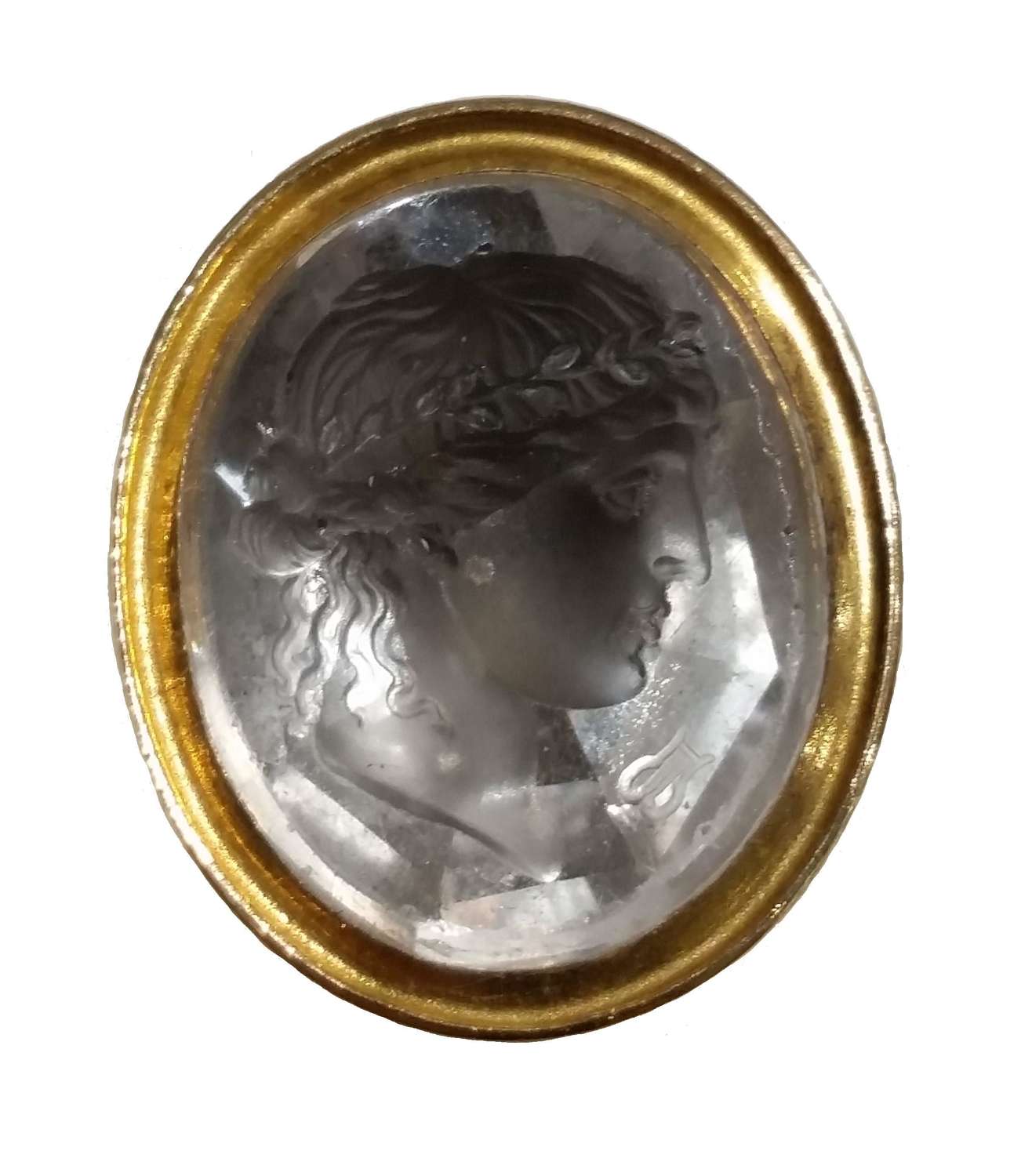 Rock crystal intaglio seal. 1790