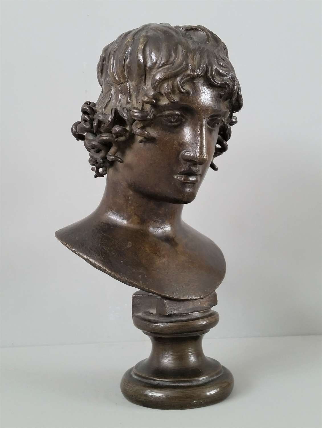 Bust of Mellephebe - Eros as a young boy bronze