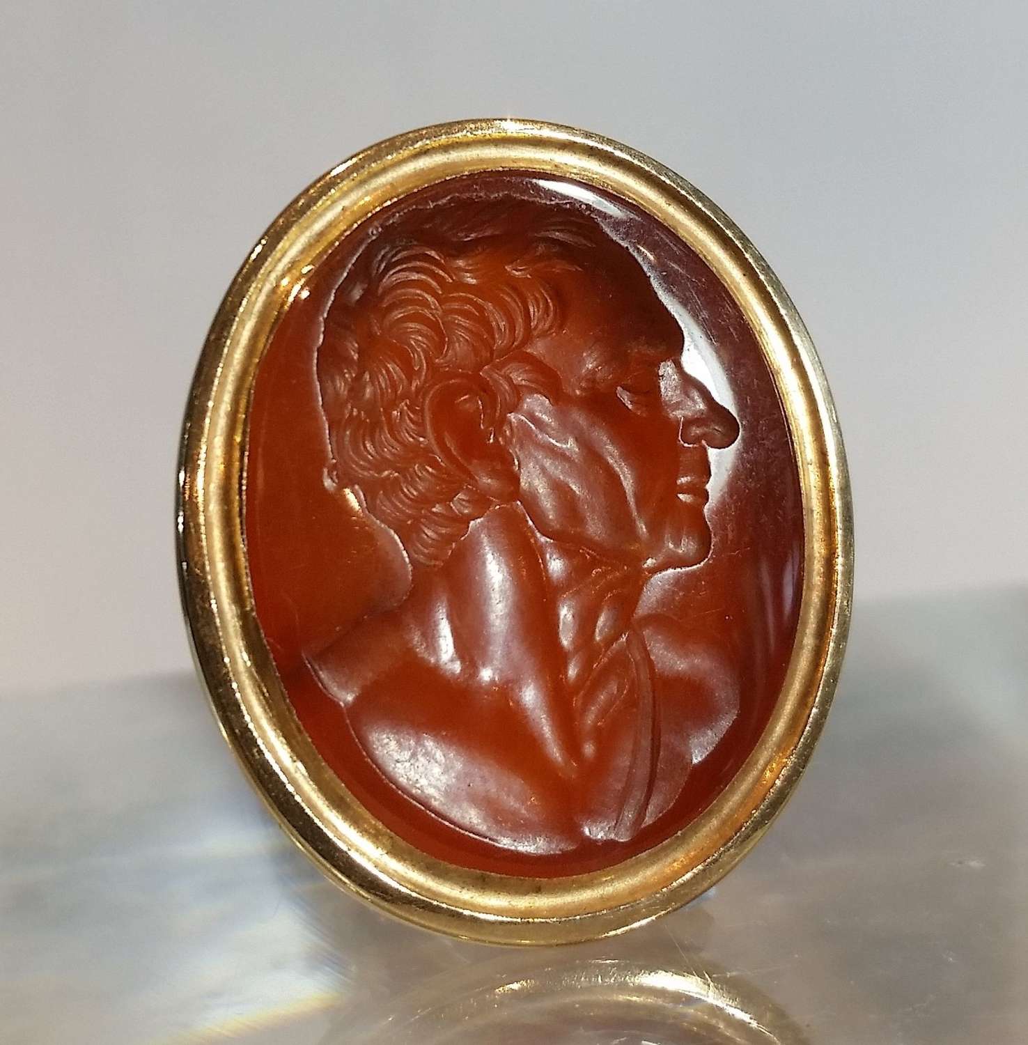Intaglio of Demosthenes attributed to Burch