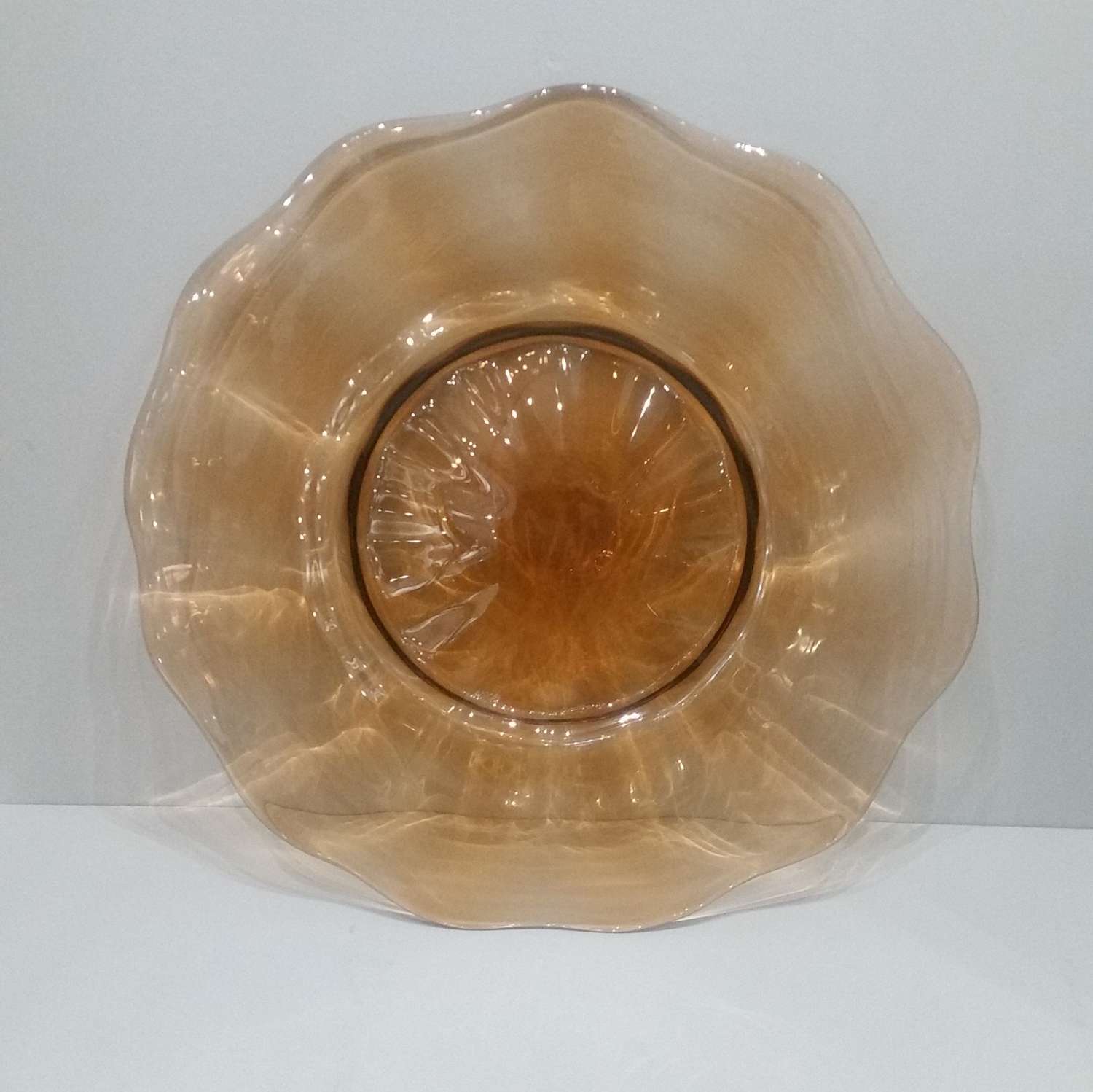 Venini large glass centrepiece plate