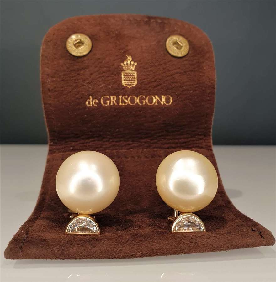 De Grisogono South Sea pearl earrings