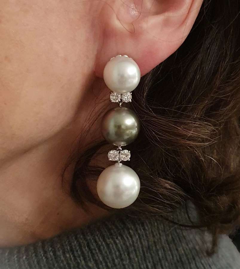 South sea cultured pearl earrings